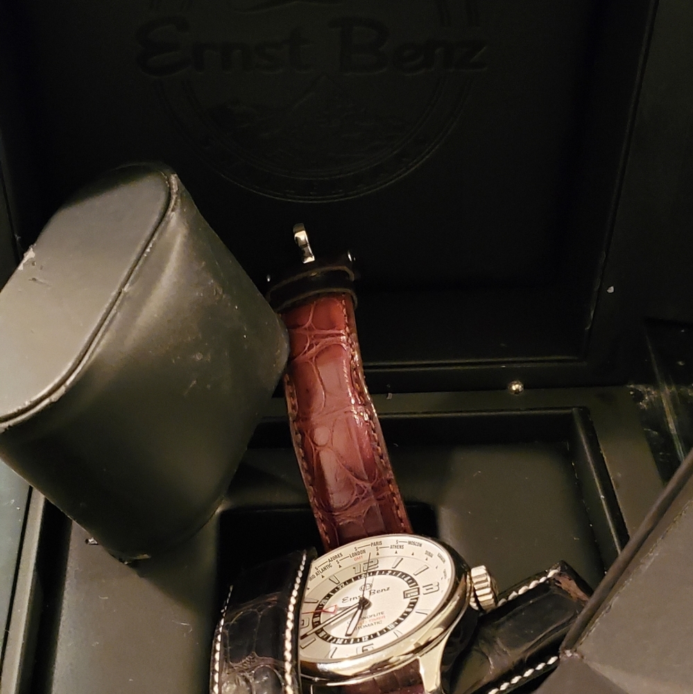 Ernst Benz Chronoflite World Timer 47mm Watch Gem